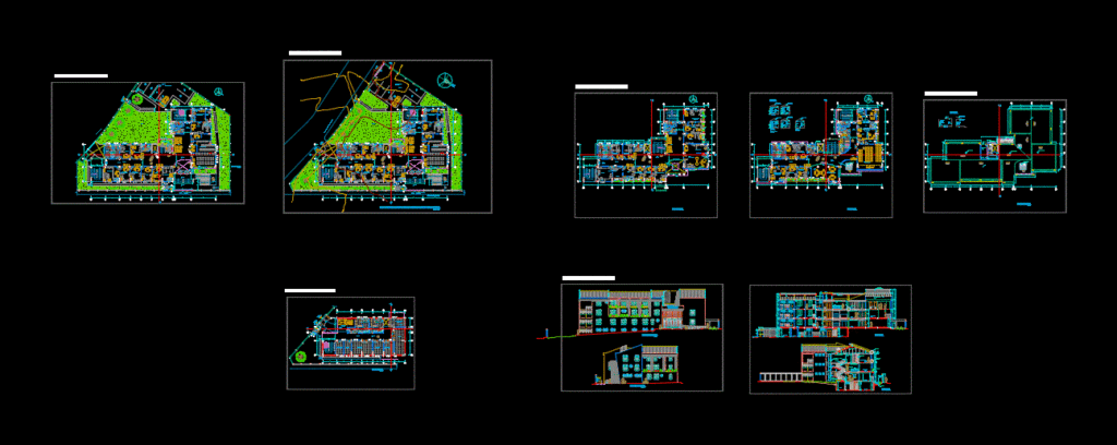 Type I Health Center – 3 DWG Section for AutoCAD