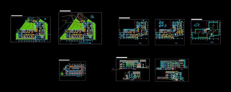Type I Health Center – 3 DWG Section for AutoCAD