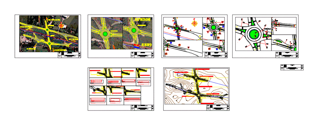 Type Weighs Roundabouts DWG Block for AutoCAD