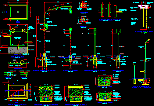 Typical Details Installation Traffic-Light DWG Detail for AutoCAD
