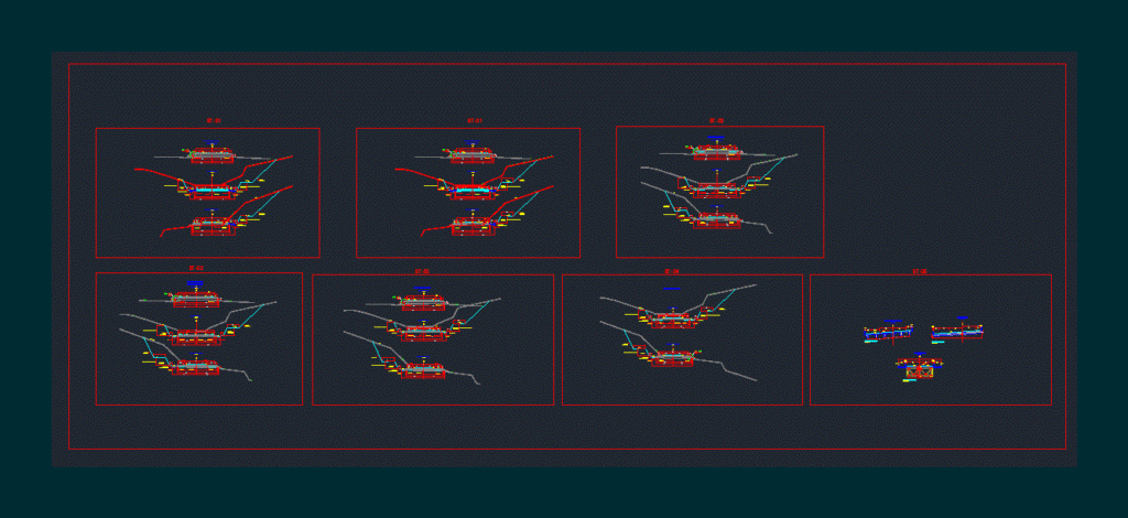 Typical Section Width Via DWG Section for AutoCAD