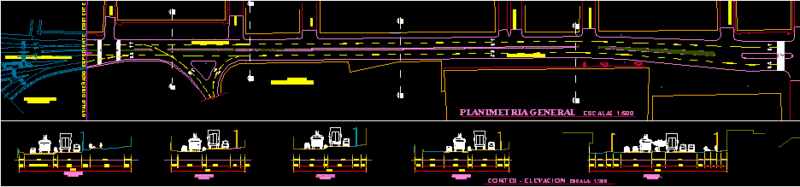 Urbane Intervention Principal Via DWG Block for AutoCAD