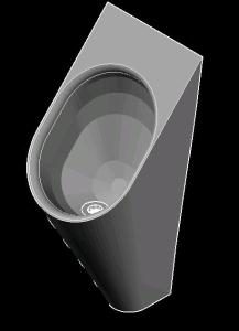 Urinal 3D DWG Model for AutoCAD