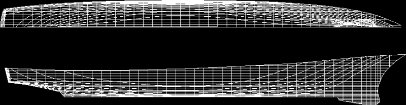 Us Navy Combatant DXF Model for AutoCAD