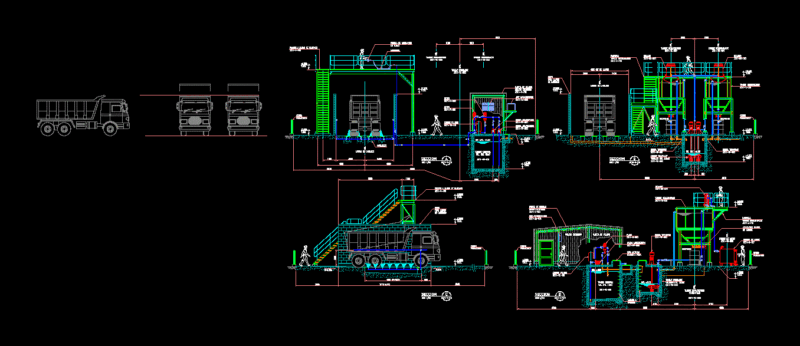 Utility Fleet Motorized Units DWG Section for AutoCAD