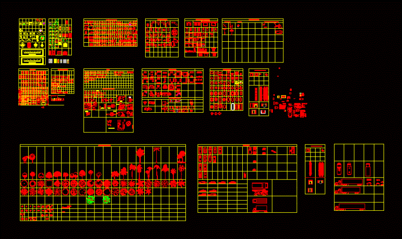 Various Blocks DWG Block for AutoCAD