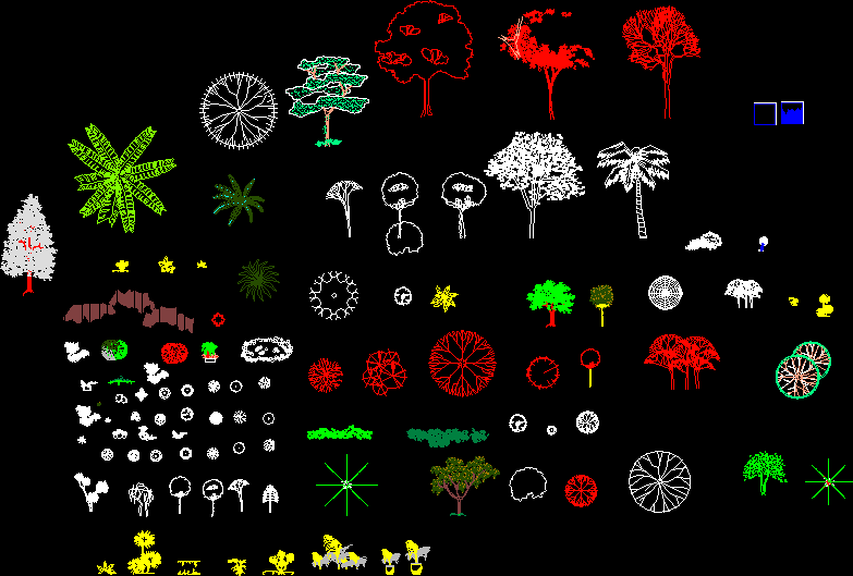 Vegetation 2D DWG Block for AutoCAD • Designs CAD