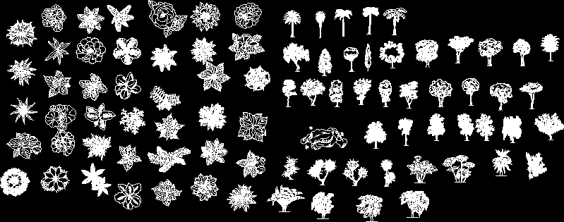 Trees and Shrubs 2D DWG Block for AutoCAD • Designs CAD