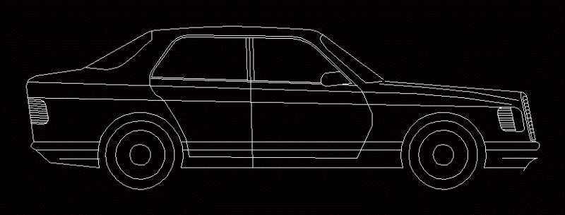 Vehicle 2D DWG Model for AutoCAD
