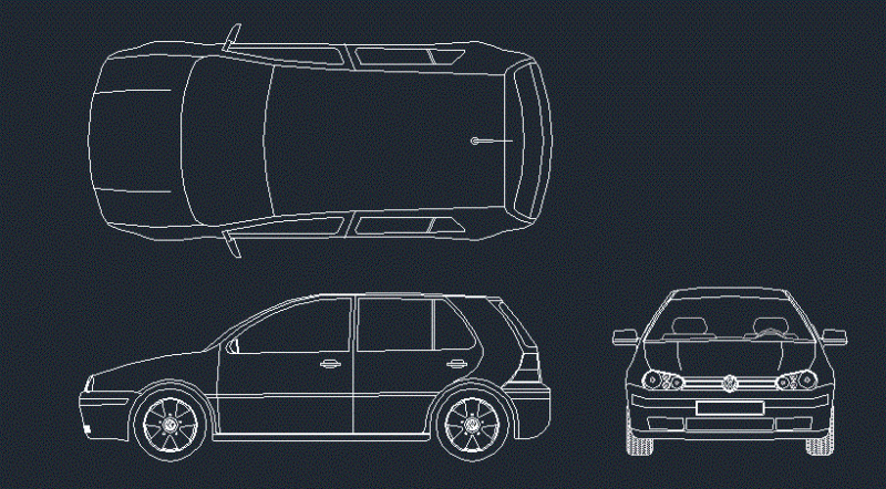 Vehicle DWG Block for AutoCAD