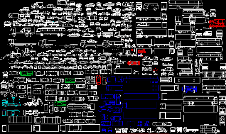 Vehicle Blocks 2D DWG Plan for AutoCAD • Designs CAD