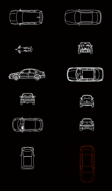 Vehicles DWG Plan for AutoCAD