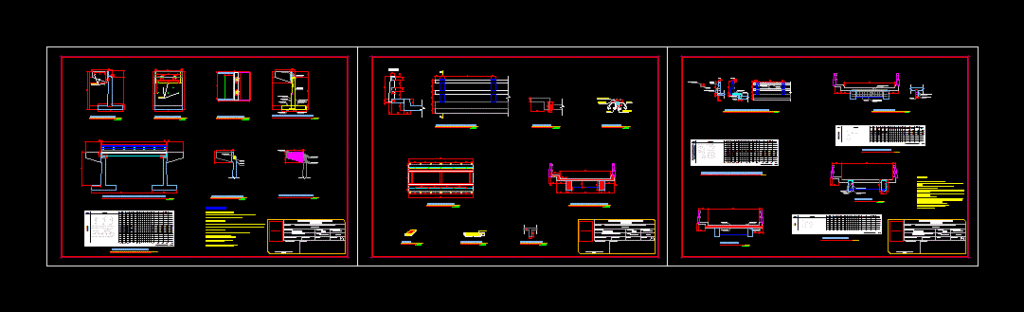 Vehicular Bridge 1260 Meters Long DWG Block for AutoCAD