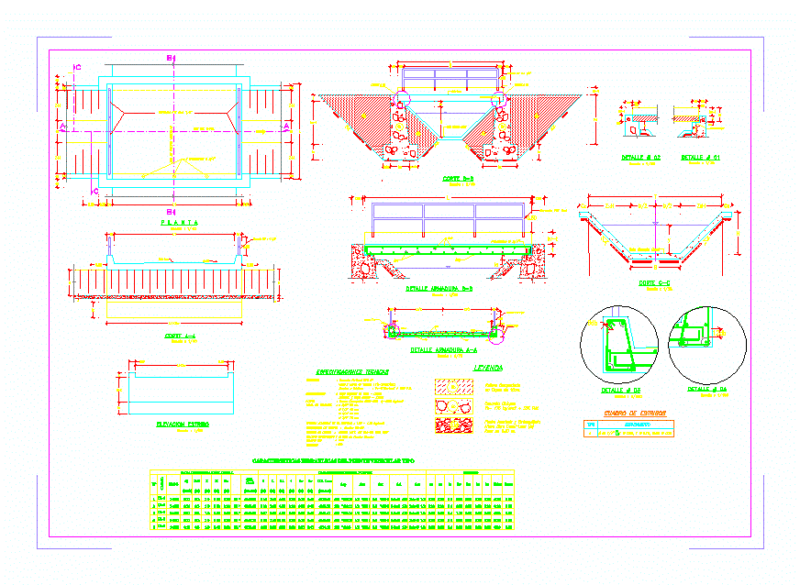 Vehicular Bridge DWG Detail for AutoCAD