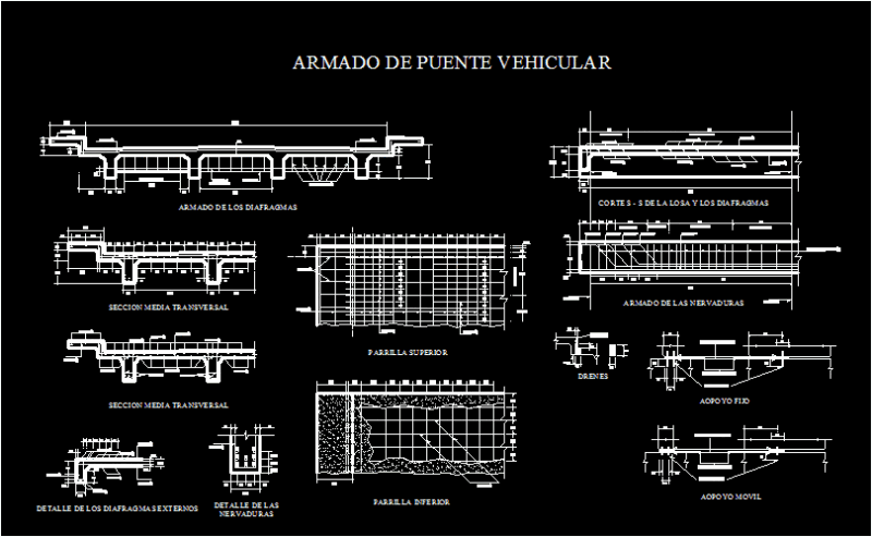 Vehicular Bridge (Armed) DWG Block for AutoCAD