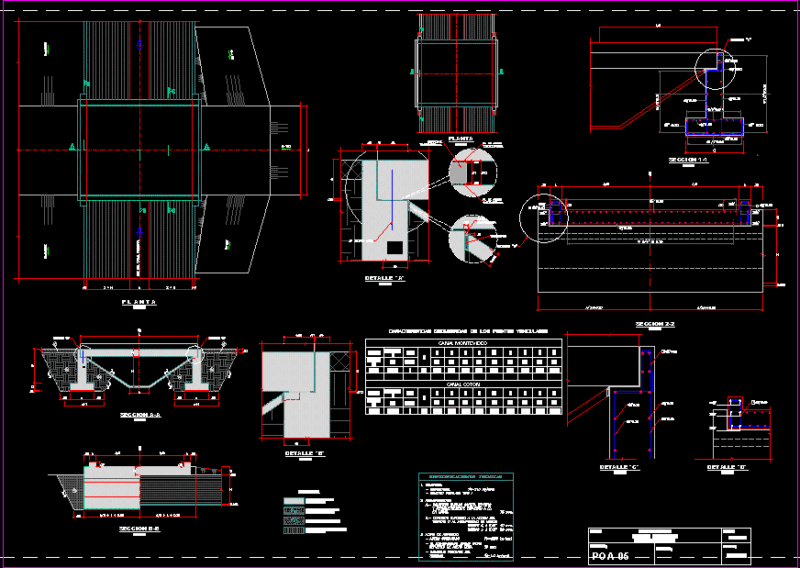 Vehicular Bridge – Peatonal DWG Section for AutoCAD