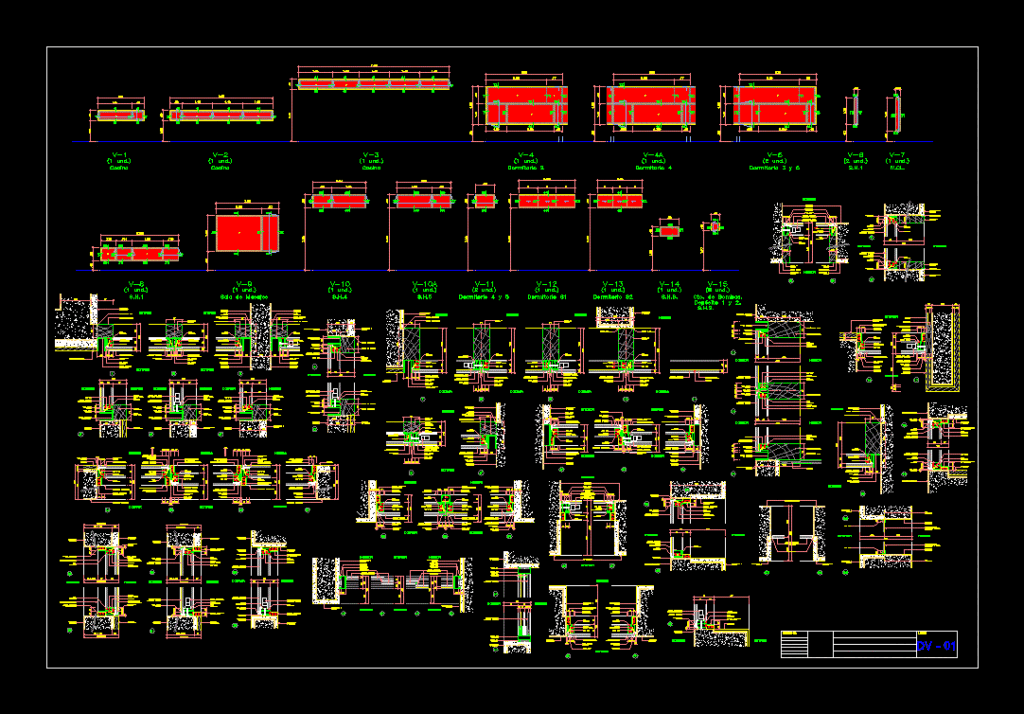 Ventanas Detalles DWG Block for AutoCAD