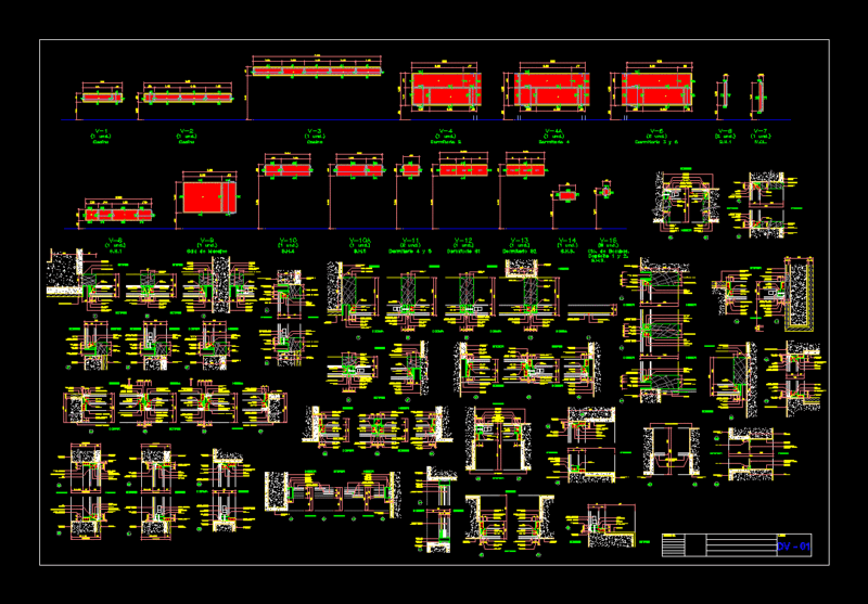 Ventanas Detalles DWG Block for AutoCAD
