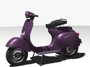 Vespa 3D 3DS Model for 3D Studio Max
