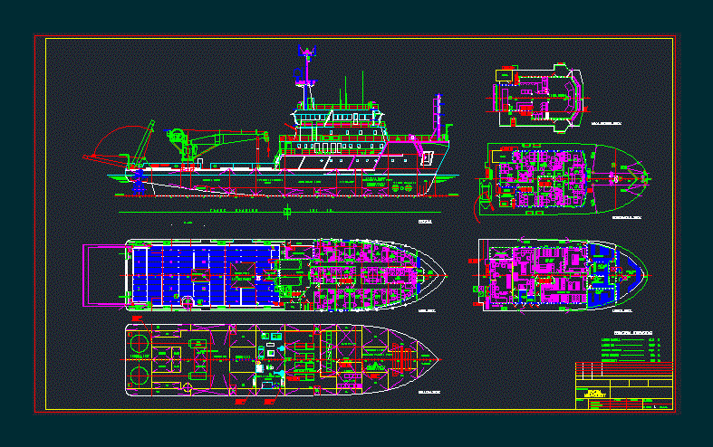 Vessel Dynamic Positioning DWG Section for AutoCAD • Designs CAD