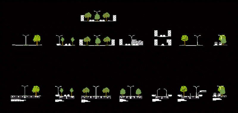 Vials Profiles DWG Block for AutoCAD
