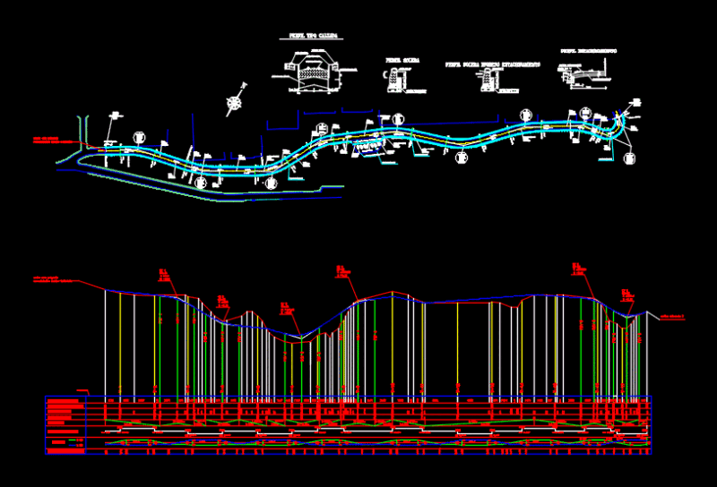 Vias DWG Block for AutoCAD