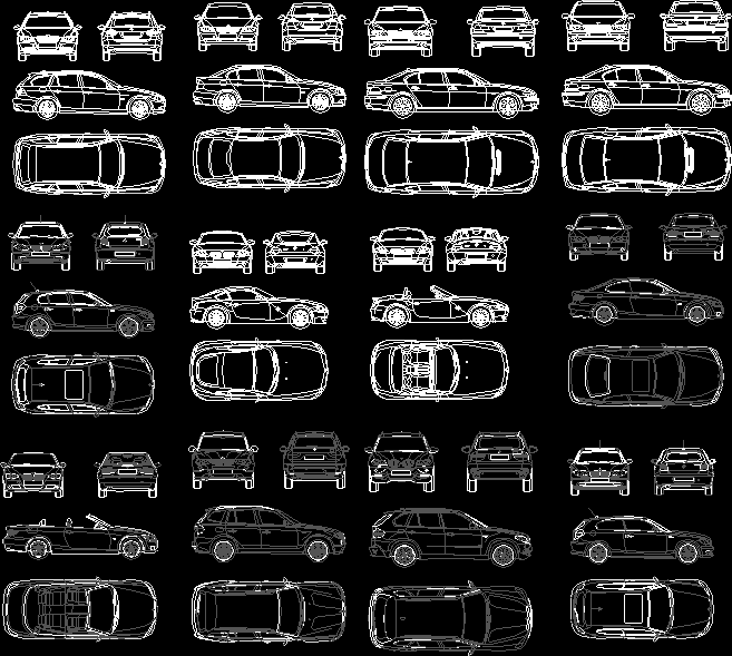 View Cars 2D DWG Block for AutoCAD • Designs CAD