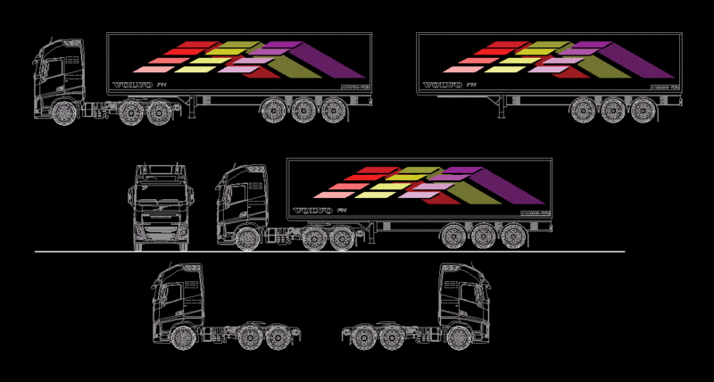 Volvo Fh DWG Block for AutoCAD