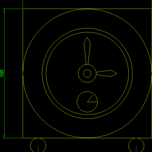 Wall Clock DWG Block for AutoCAD | Designs CAD