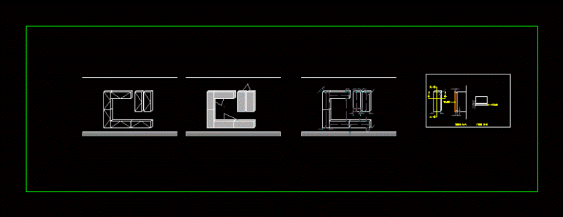 Wall Composition DWG Block for AutoCAD