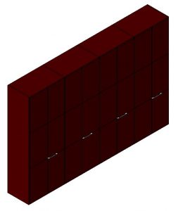 Wardrobe 3D RFA Model • Designs CAD
