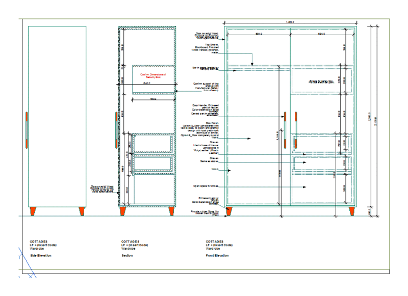 Wardrobe Detail DWG Detail for AutoCAD