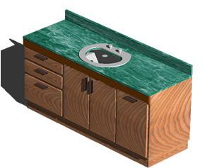 Wash Basin 3D DWG Model for AutoCAD