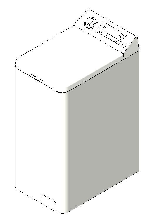 Vector Set of Washing Machine - Hand Drawn Cartoon Illustration