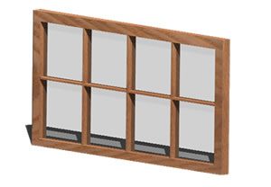 Window 3D DWG Model for AutoCAD