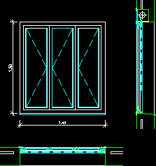 AutoCAD Window Elevations in 2D DWG Format -  Portugal