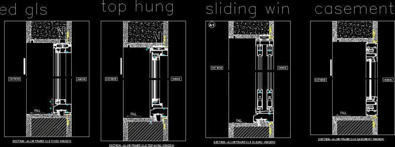Window Details DWG Detail for AutoCAD