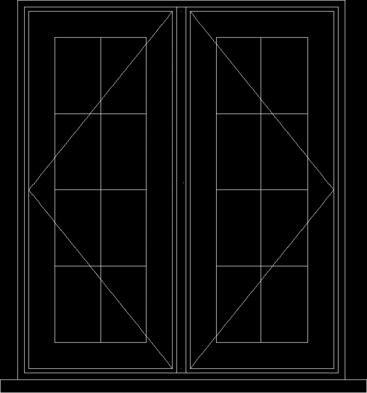 Windows – Elevation DWG Detail for AutoCAD