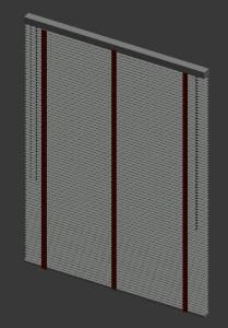 Wood Blind Shutter 3D 3DS Model for 3D Studio Max