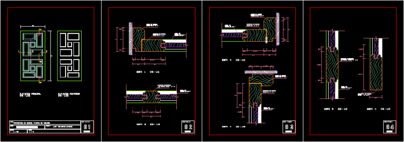 Wood Door Detail DWG Detail for AutoCAD
