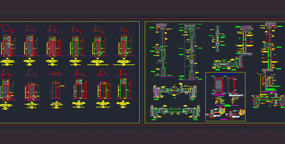 Wood Doors DWG Detail for AutoCAD • Designs CAD