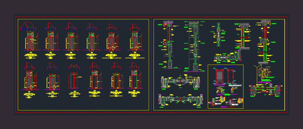 Wood Doors DWG Detail for AutoCAD
