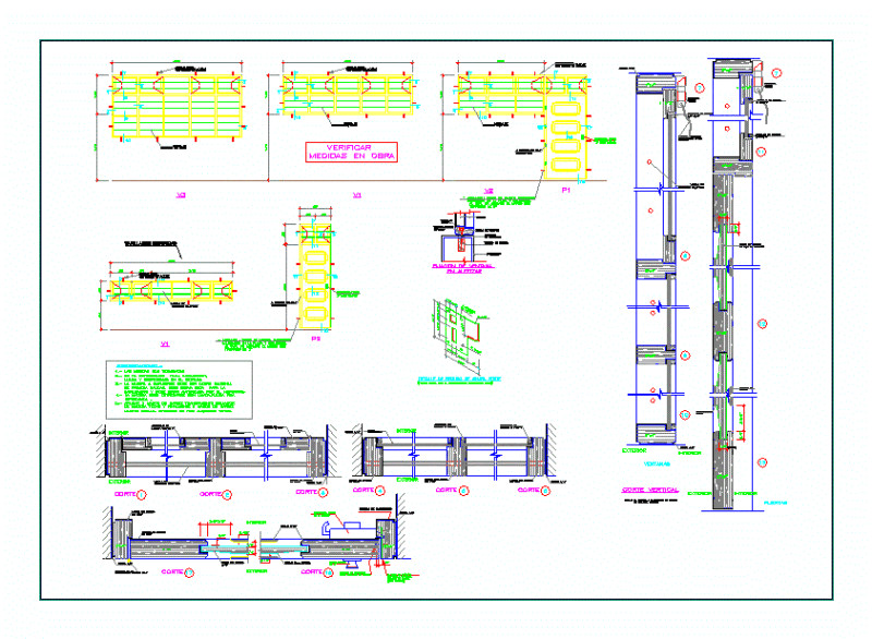 Wood Doors And Windows DWG Detail for AutoCAD