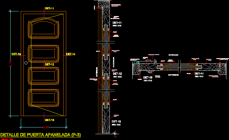 Wooden Door DWG Block for AutoCAD • Designs CAD