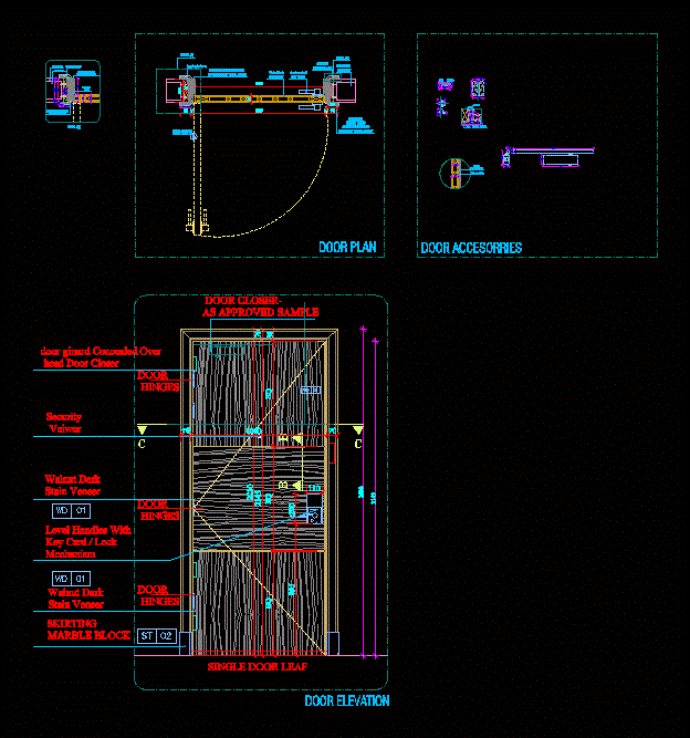 Wooden Door Design DWG Detail for AutoCAD  Designs CAD