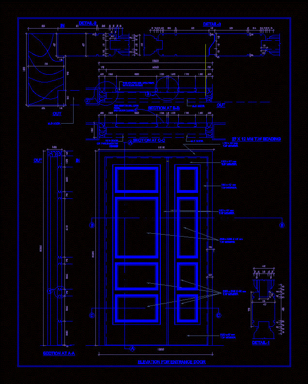 Wooden Door Detail DWG Detail for AutoCAD  Designs CAD