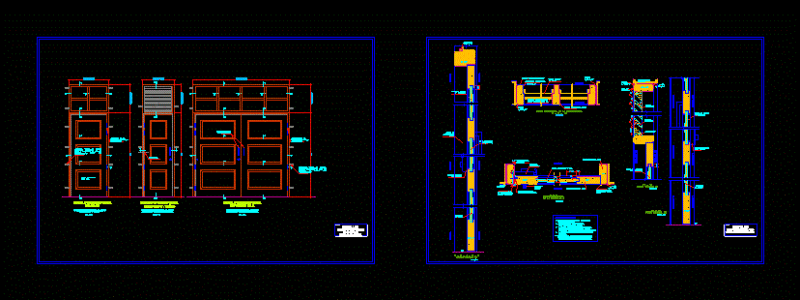 Wooden Doors DWG Detail for AutoCAD