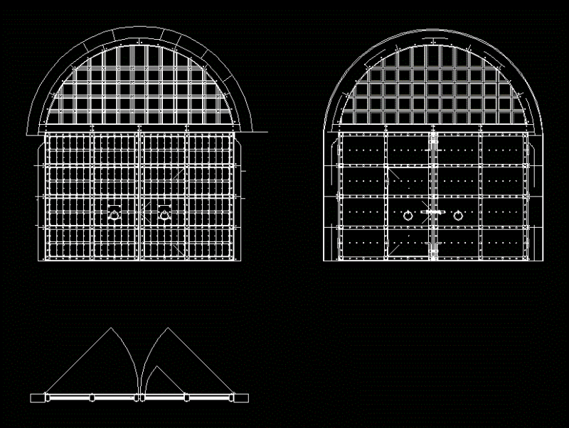 Wood Gates DWG Block for AutoCAD