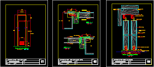 Wood Sliding And Opening Door DWG Detail for AutoCAD 