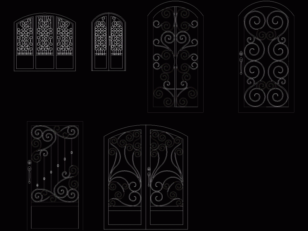 how to draw wrought iron cad